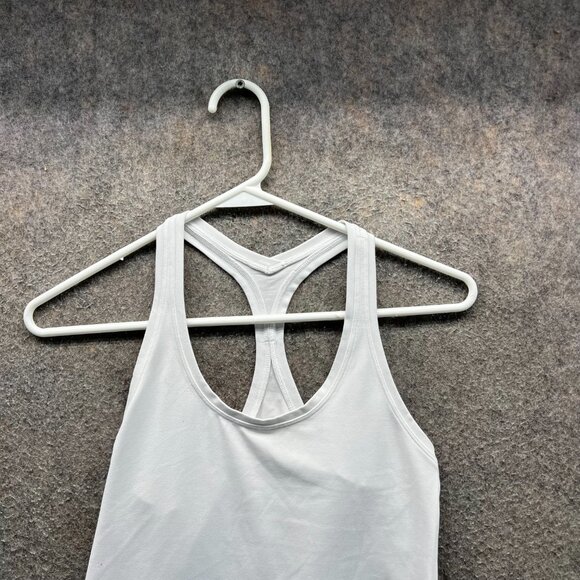 Lululemon Tank Top Women 0 White Racerback Athletic Yoga Gym Activewear - Picture 6 of 9